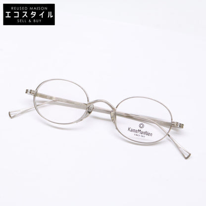 KameManNen カメマンネン 【美品】KMN9918 TSH TITANIUM デモレンズ オーバルシェイプ アイウェア 眼鏡