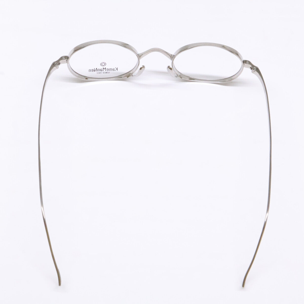 KameManNen カメマンネン 【美品】KMN9918 TSH TITANIUM デモレンズ オーバルシェイプ アイウェア 眼鏡