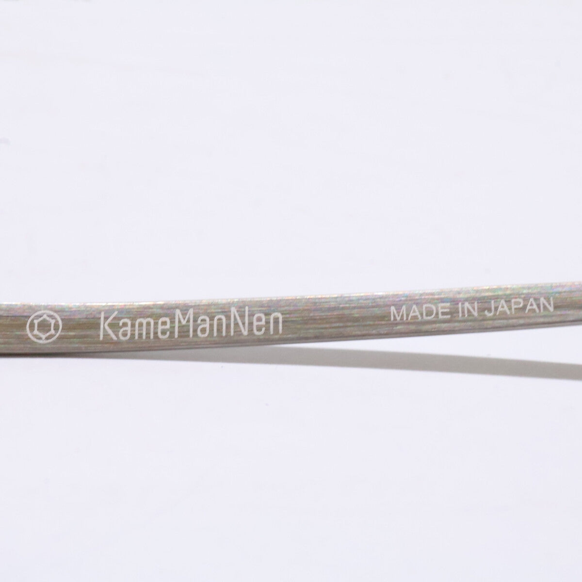 KameManNen カメマンネン 【美品】KMN9918 TSH TITANIUM デモレンズ オーバルシェイプ アイウェア 眼鏡