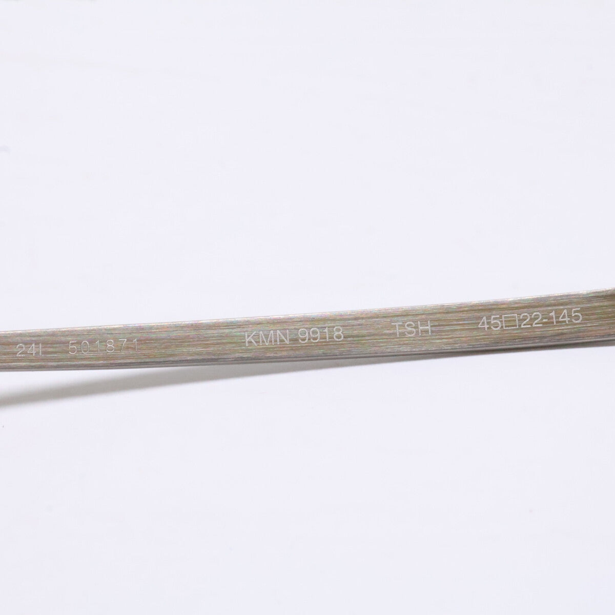 KameManNen カメマンネン 【美品】KMN9918 TSH TITANIUM デモレンズ オーバルシェイプ アイウェア 眼鏡