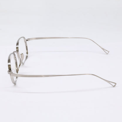 KameManNen カメマンネン 【美品】KMN114 チタン ワイド スクエアシェイプ 眼鏡