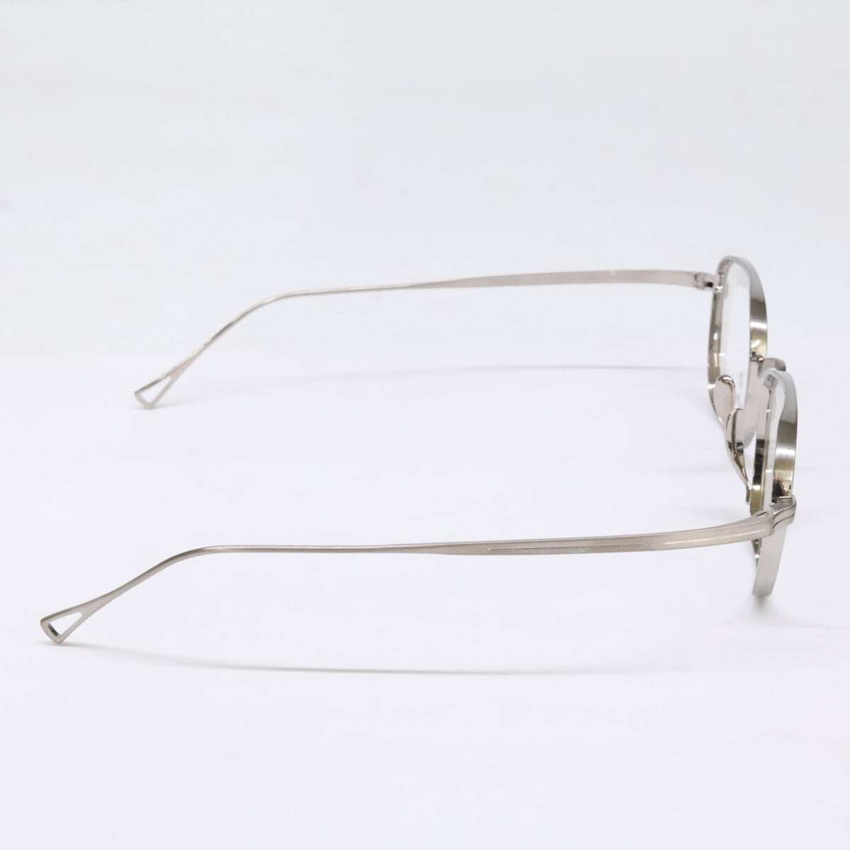 KameManNen カメマンネン 【美品】KMN114 チタン ワイド スクエアシェイプ 眼鏡