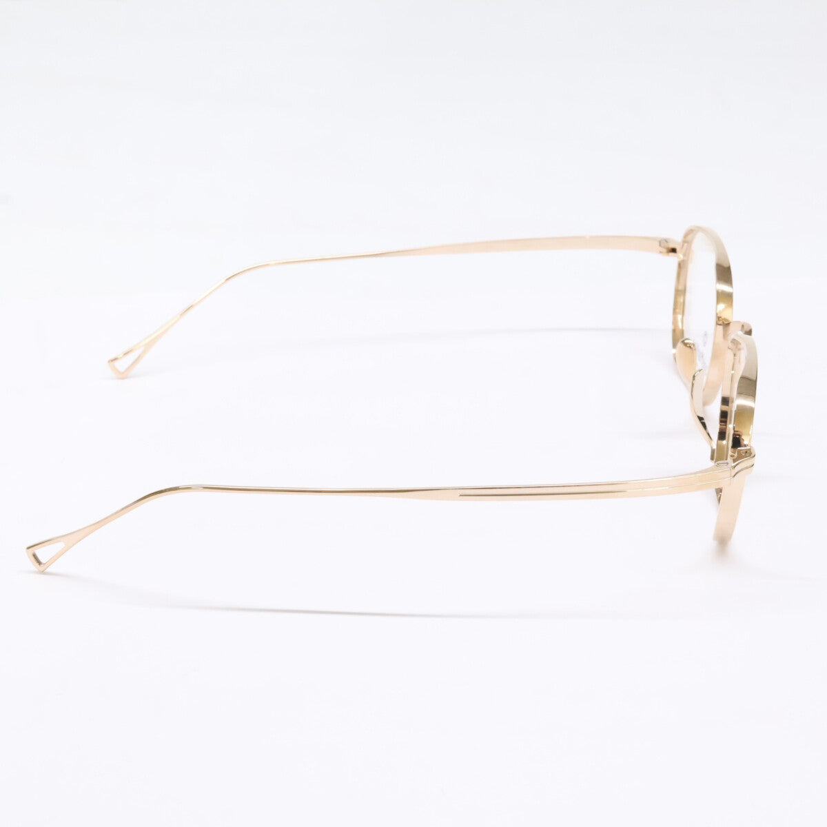 KameManNen カメマンネン 【美品】KMN114 チタン ワイド スクエアシェイプ 眼鏡