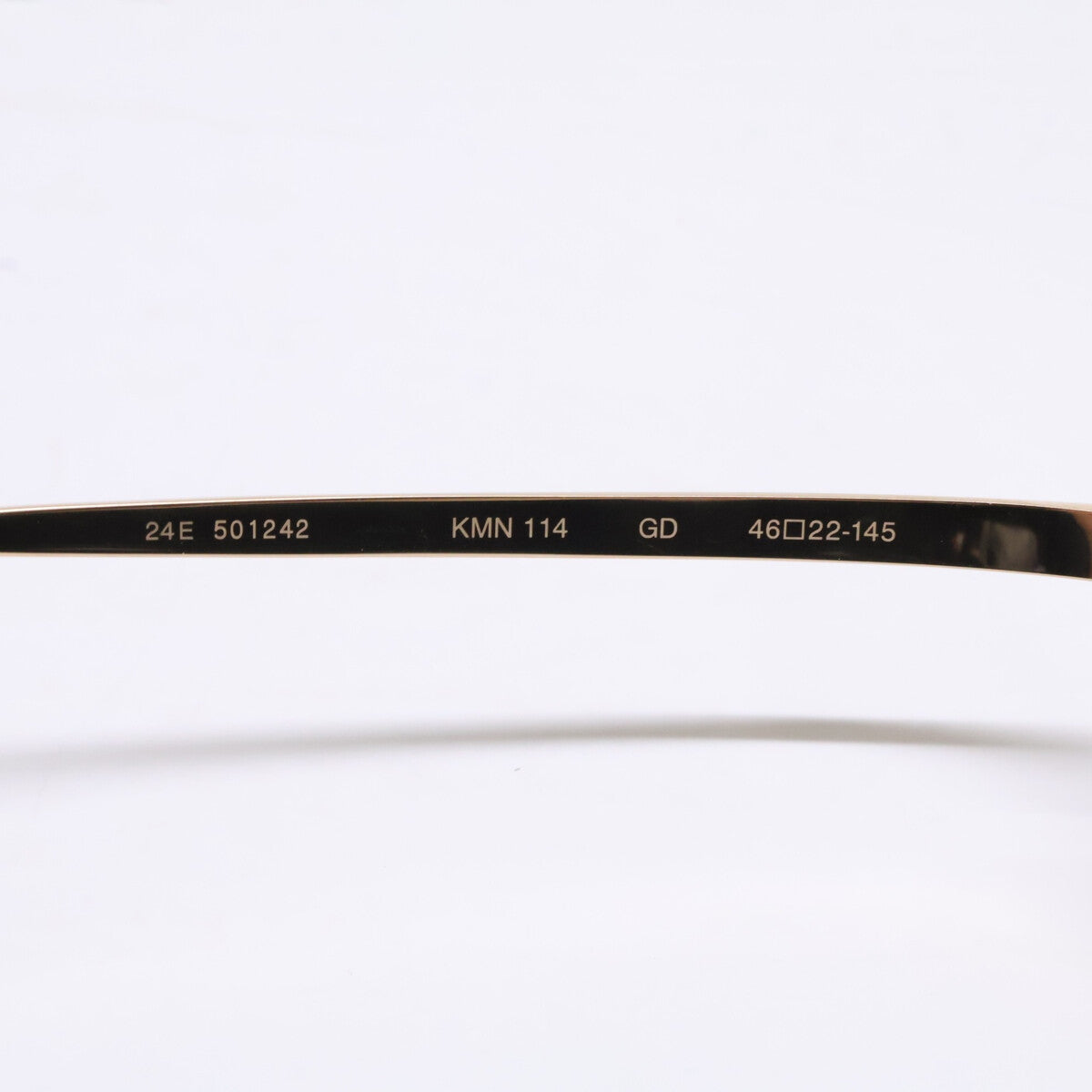 KameManNen カメマンネン 【美品】KMN114 チタン ワイド スクエアシェイプ 眼鏡
