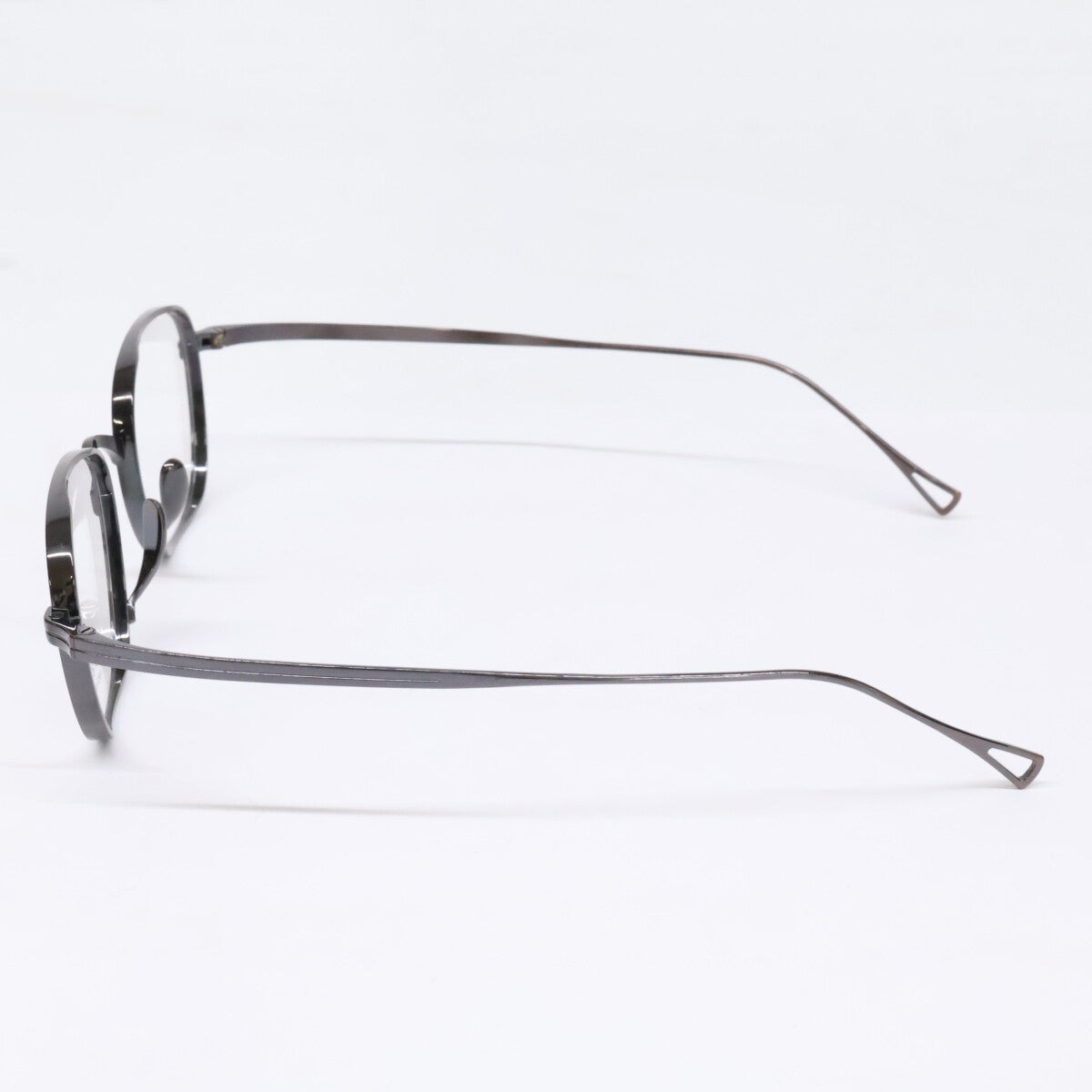 KameManNen カメマンネン 【美品】KMN114 チタン ワイド スクエアシェイプ 眼鏡