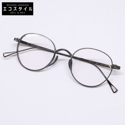 KameManNen カメマンネン 【美品】KMN113 チタン パント型シェイプ 眼鏡