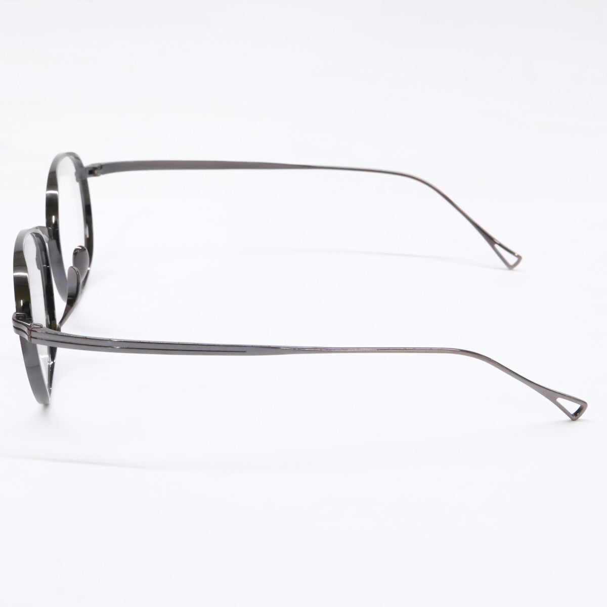 KameManNen カメマンネン 【美品】KMN113 チタン パント型シェイプ 眼鏡