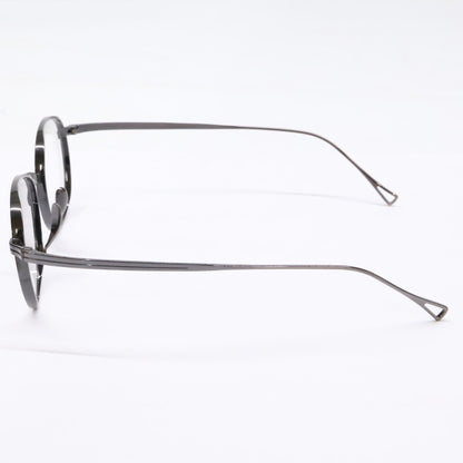 KameManNen カメマンネン 【美品】KMN113 チタン パント型シェイプ 眼鏡