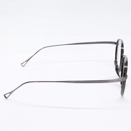 KameManNen カメマンネン 【美品】KMN113 チタン パント型シェイプ 眼鏡