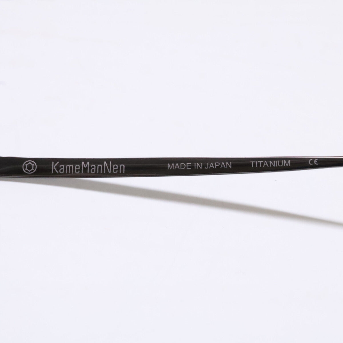 KameManNen カメマンネン 【美品】KMN113 チタン パント型シェイプ 眼鏡