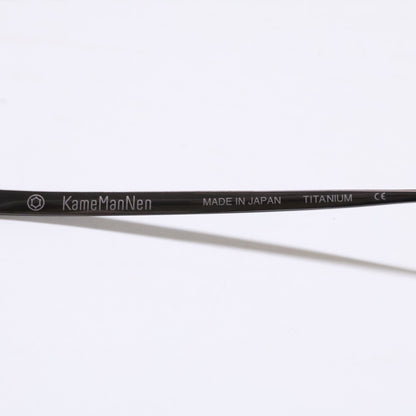 KameManNen カメマンネン 【美品】KMN113 チタン パント型シェイプ 眼鏡
