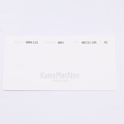 KameManNen カメマンネン 【美品】KMN113 チタン パント型シェイプ 眼鏡