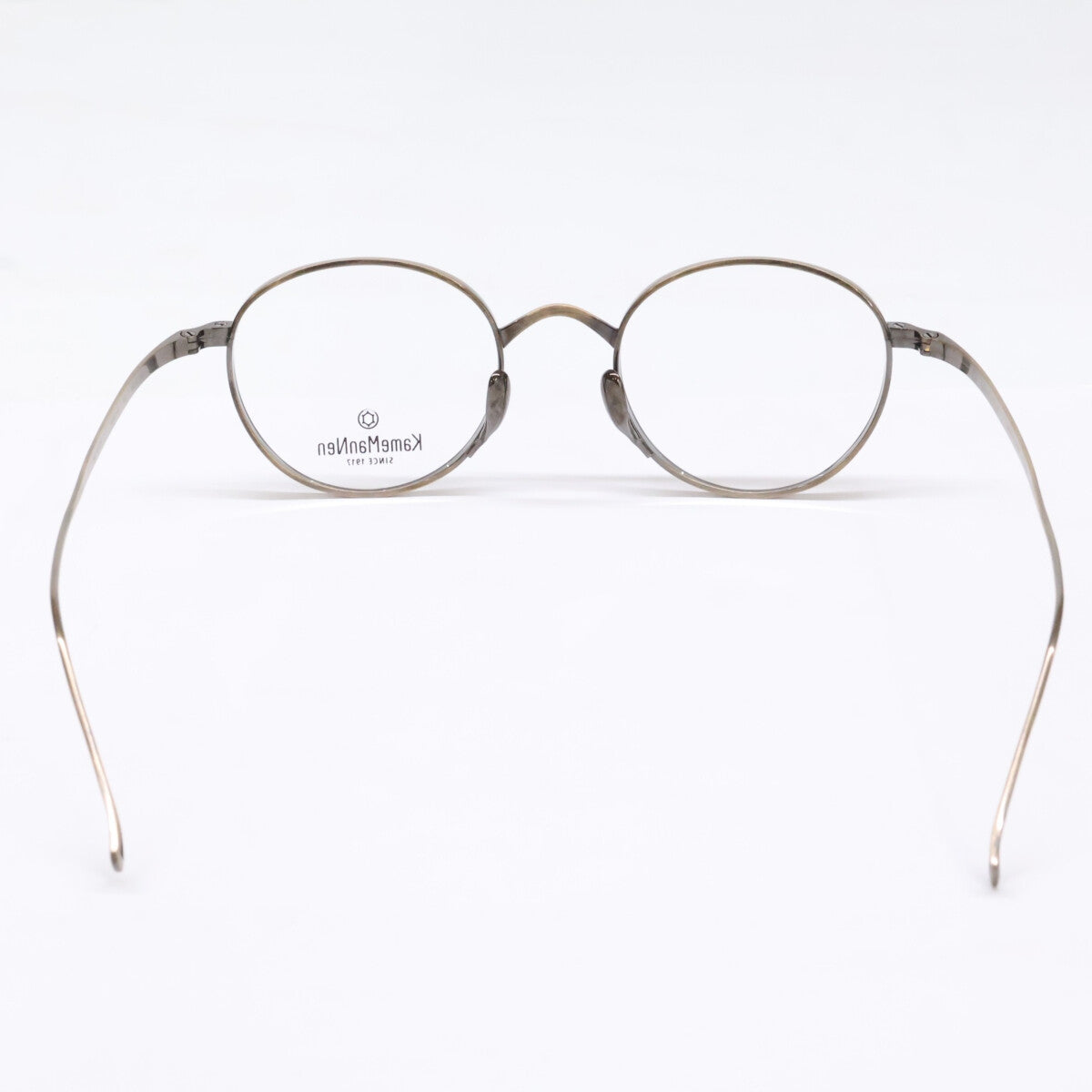 KameManNen カメマンネン 【美品】KMN113 チタン パント型シェイプ 眼鏡