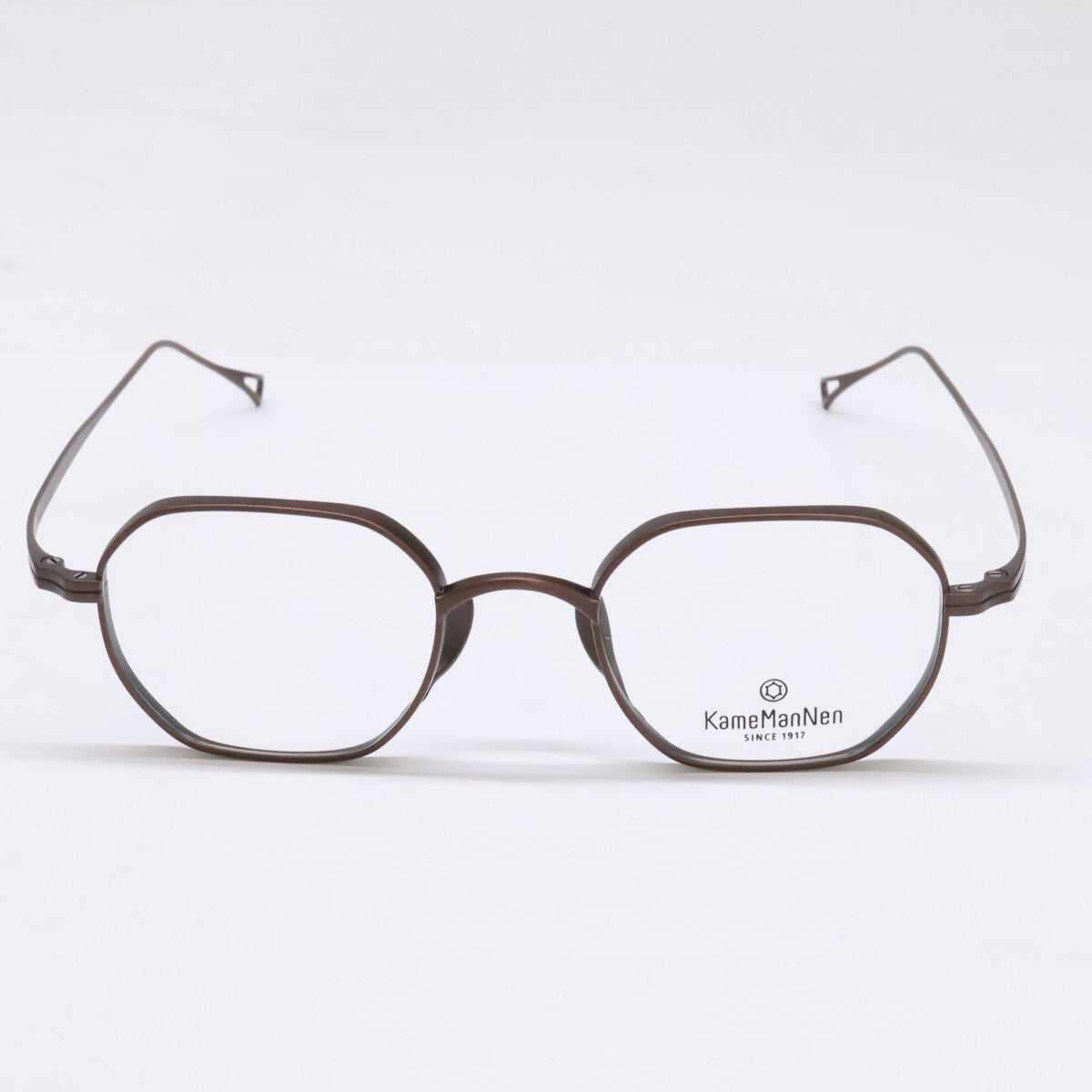 KameManNen カメマンネン 【美品】KMN9917 メタル ワイド オクタゴンシェイプ 眼鏡