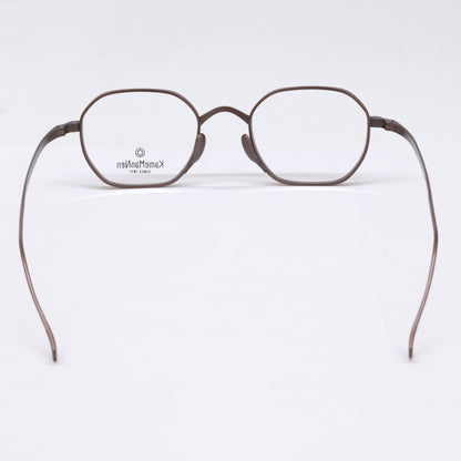 KameManNen カメマンネン 【美品】KMN9917 メタル ワイド オクタゴンシェイプ 眼鏡
