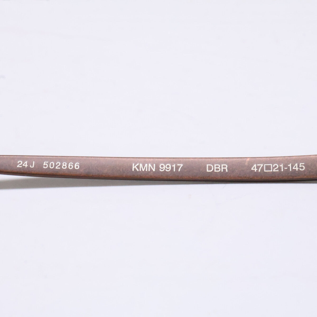 KameManNen カメマンネン 【美品】KMN9917 DBR TITANIUM デモレンズ ワイドオクタゴンシェイプ アイウェア 眼鏡