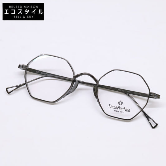 KameManNen カメマンネン 【美品】KMN152 チタン オクタゴンシェイプ 眼鏡