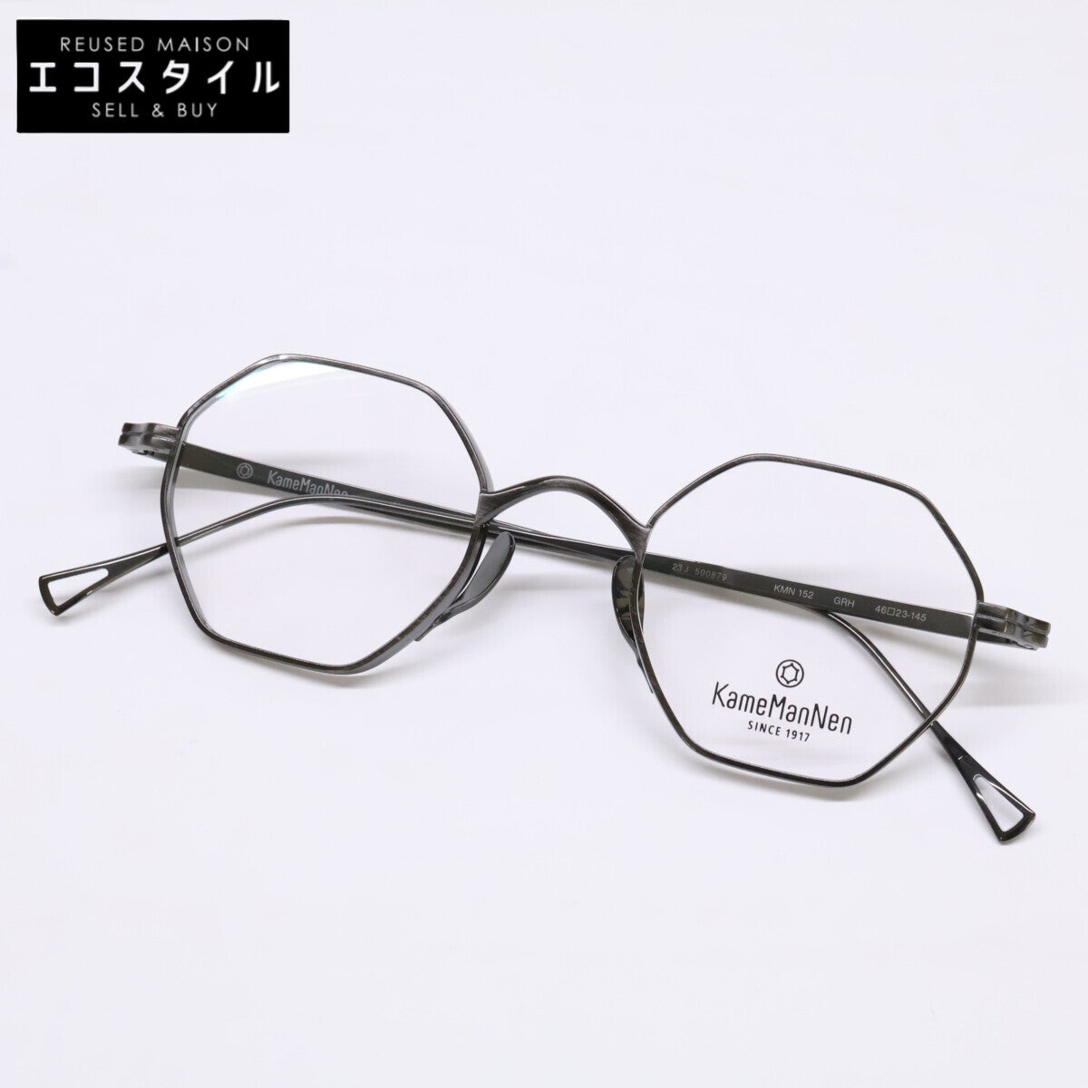 KameManNen カメマンネン 【美品】KMN152 チタン オクタゴンシェイプ 眼鏡