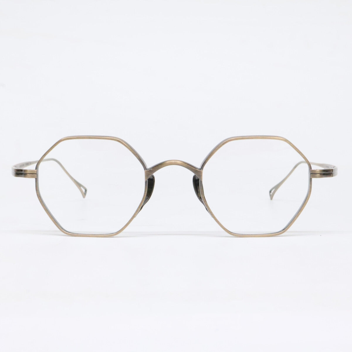 KameManNen カメマンネン 【美品】KMN152 AG TITANIUM オクタゴンシェイプ アイウェア 眼鏡
