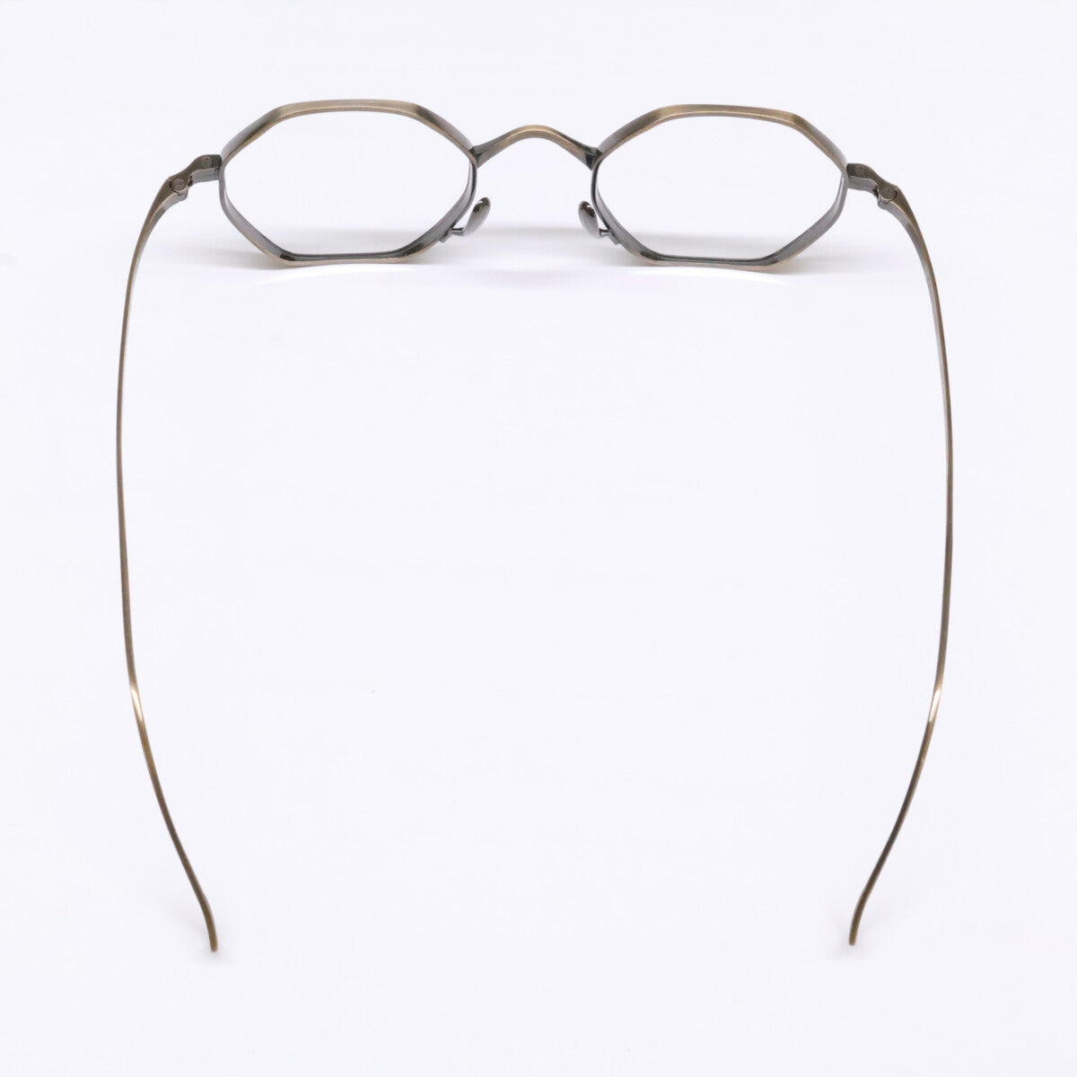 KameManNen カメマンネン 【美品】KMN152 AG TITANIUM オクタゴンシェイプ アイウェア 眼鏡