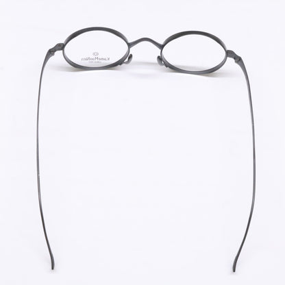 KameManNen カメマンネン 【美品】KMN-99 MBK TITANIUM デモレンズ ラウンドシェイプ アイウェア 眼鏡