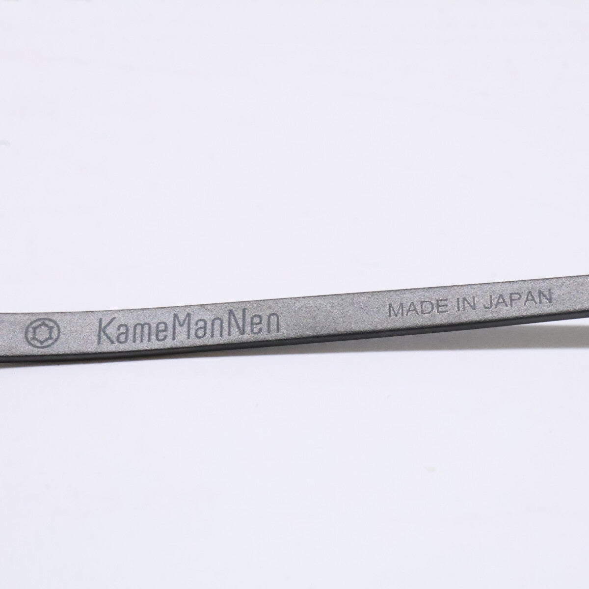 KameManNen カメマンネン 【美品】KMN-99 MBK TITANIUM デモレンズ ラウンドシェイプ アイウェア 眼鏡