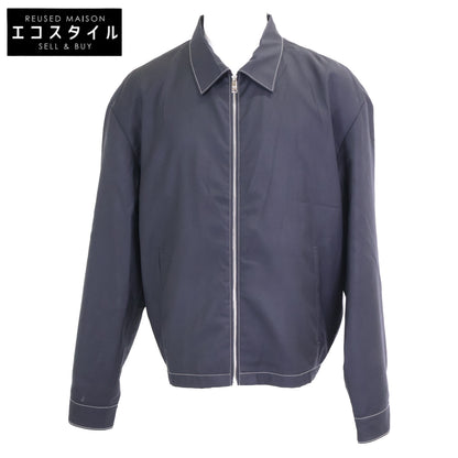 PRADA プラダ 【国内正規】SGC196 バックトライアングル ホワイトステッチ ウール ジップアップ ジャケット ジャケット