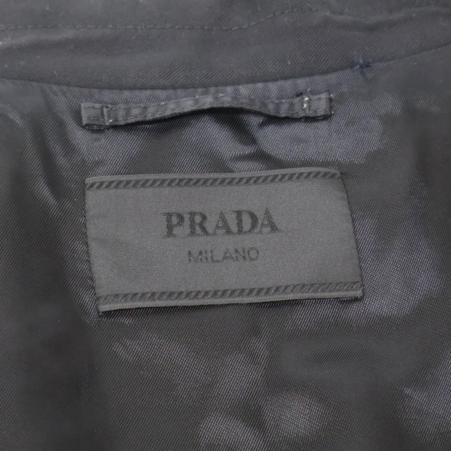 PRADA プラダ 【国内正規】SGC196 バックトライアングル ホワイトステッチ ウール ジップアップ ジャケット ジャケット