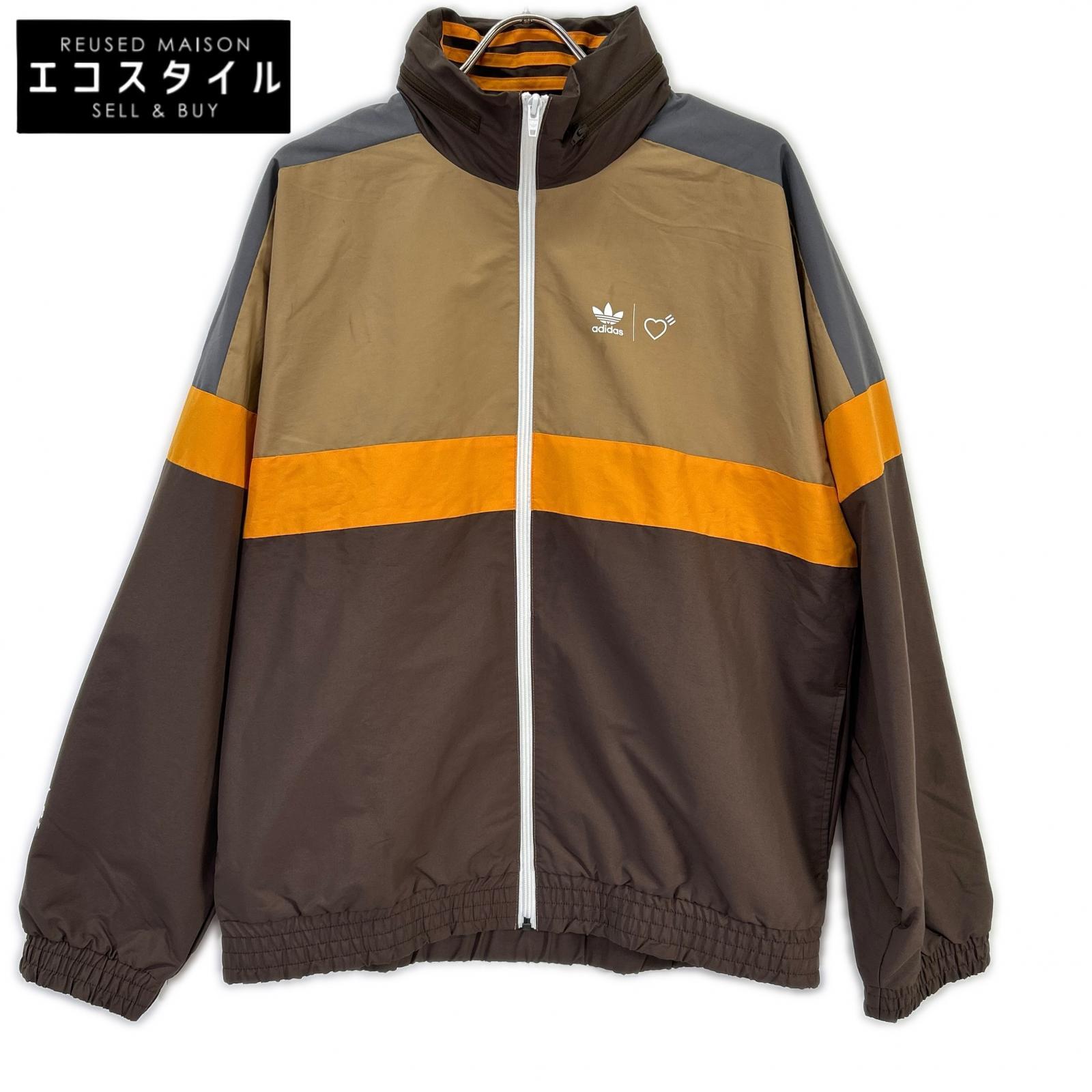 adidas アディダス 【×Human Made】HA9998 ブラウン×オレンジ ウィンドブレーカージャケット ジャケット