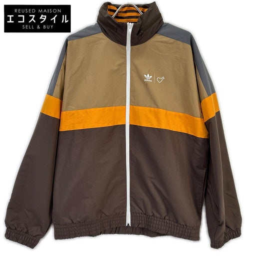 adidas アディダス 【×Human Made】HA9998 ブラウン×オレンジ ウィンドブレーカージャケット ジャケット