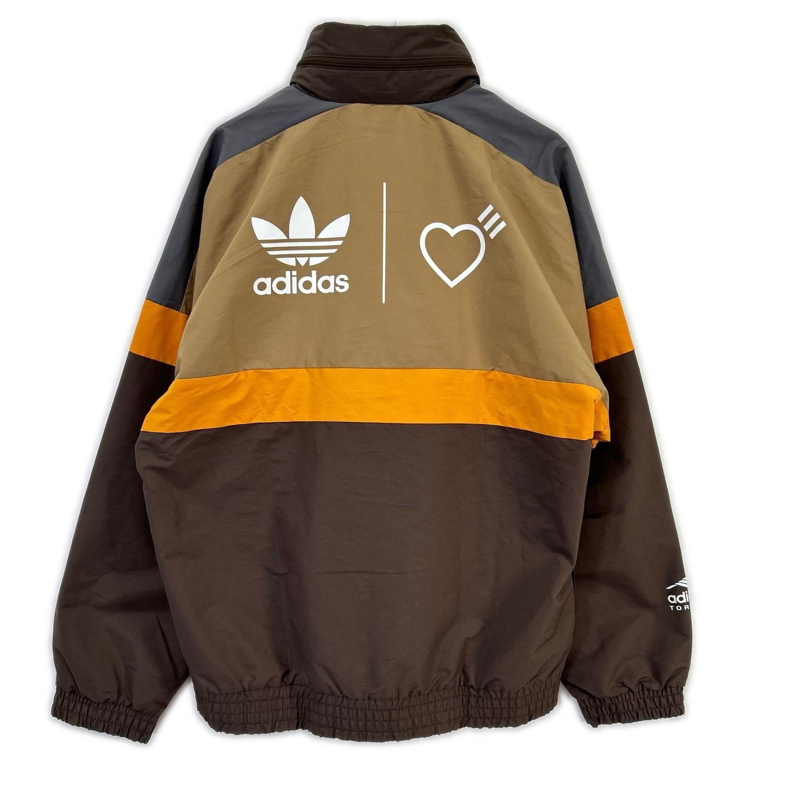 adidas アディダス 【×Human Made】HA9998 ブラウン×オレンジ ウィンドブレーカージャケット ジャケット