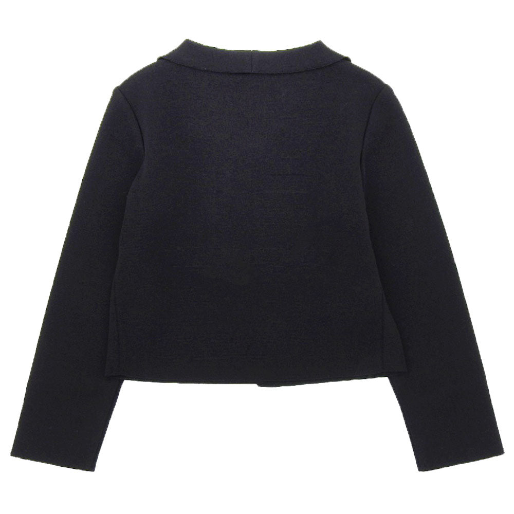 Rene ルネ 美品 パールボタン ニットジャケット レディース 黒 ブラック 34 6032310 ジャケット