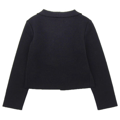Rene ルネ 美品 パールボタン ニットジャケット レディース 黒 ブラック 34 6032310 ジャケット