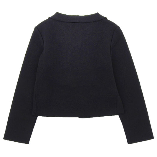 Rene ルネ 美品 パールボタン ニットジャケット レディース 黒 ブラック 34 6032310 ジャケット