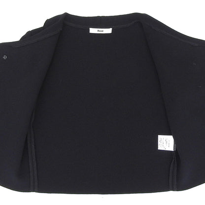 Rene ルネ 美品 パールボタン ニットジャケット レディース 黒 ブラック 34 6032310 ジャケット