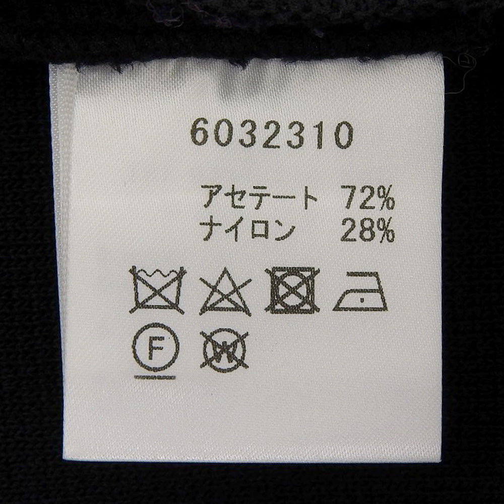 Rene ルネ 美品 パールボタン ニットジャケット レディース 黒 ブラック 34 6032310 ジャケット