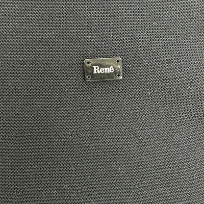 Rene ルネ 24AW 6432130 ブラック バルーンスリーブ フレアスカート ニットワンピース トップス