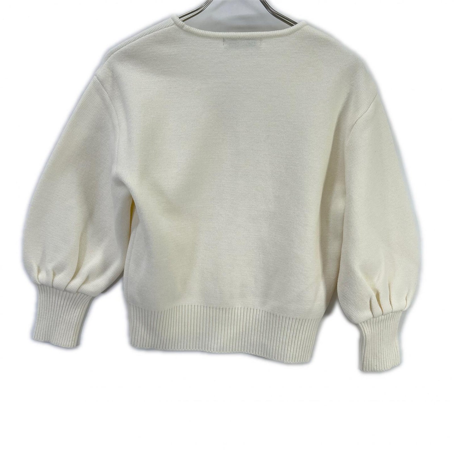 Rene ルネ 24AW 6412200 アイボリー パールボタン コットンニット トップス