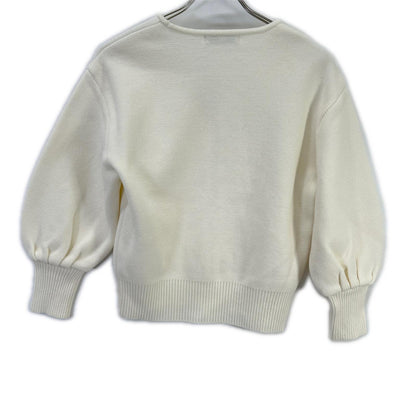 Rene ルネ 24AW 6412200 アイボリー パールボタン コットンニット トップス