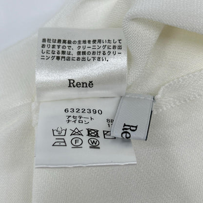 Rene ルネ 6322390 ホワイト ニット ボレロ カーディガン トップス