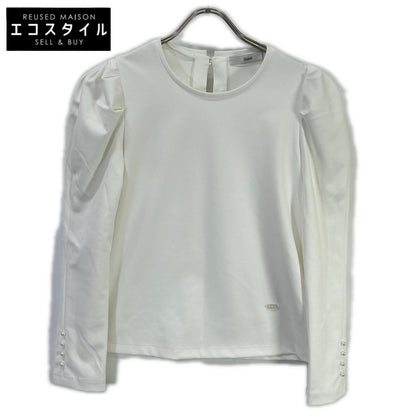 Rene ルネ 26SS 6617040 ホワイト ロゴプレート ハイショルダーブラウス トップス