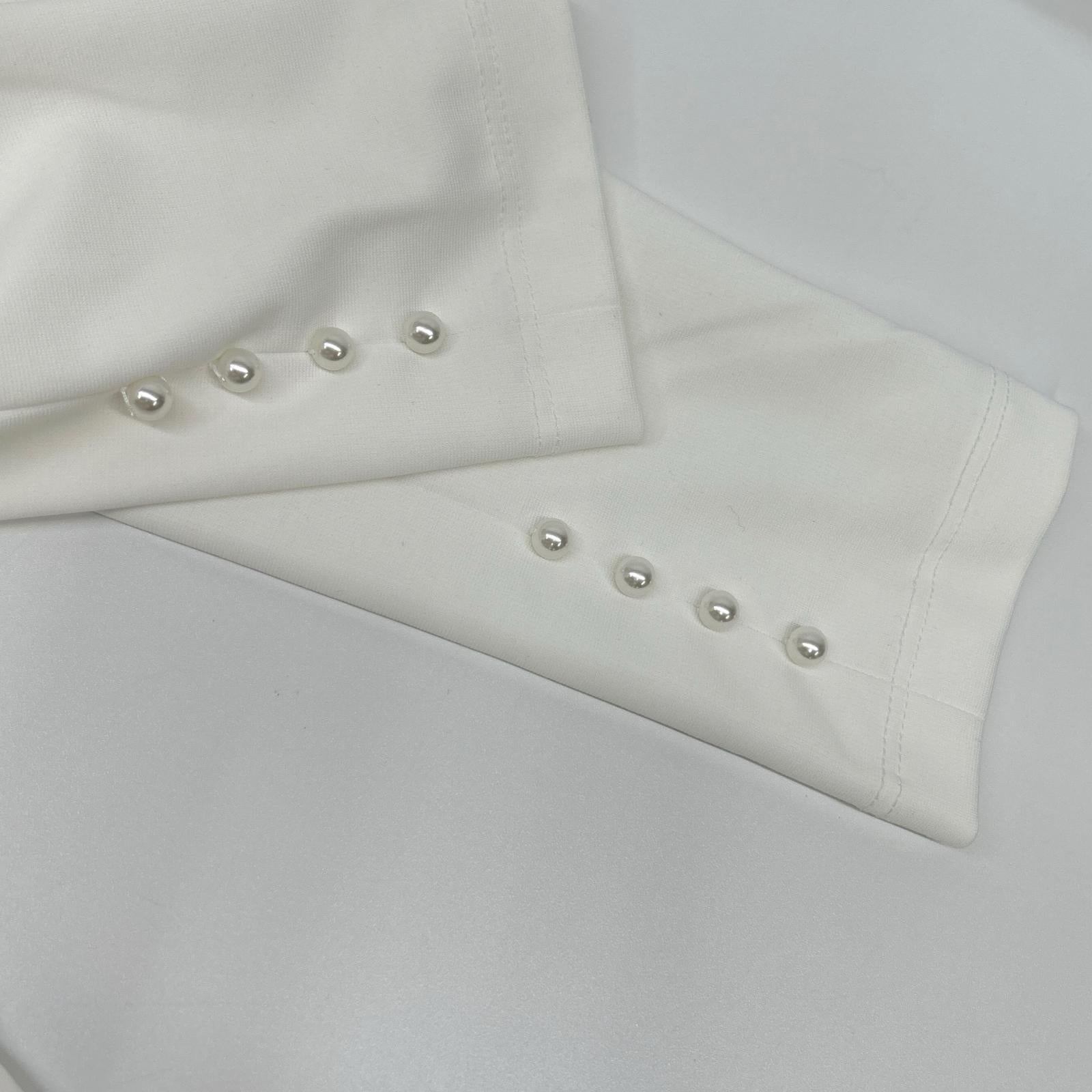 Rene ルネ 26SS 6617040 ホワイト ロゴプレート ハイショルダーブラウス トップス