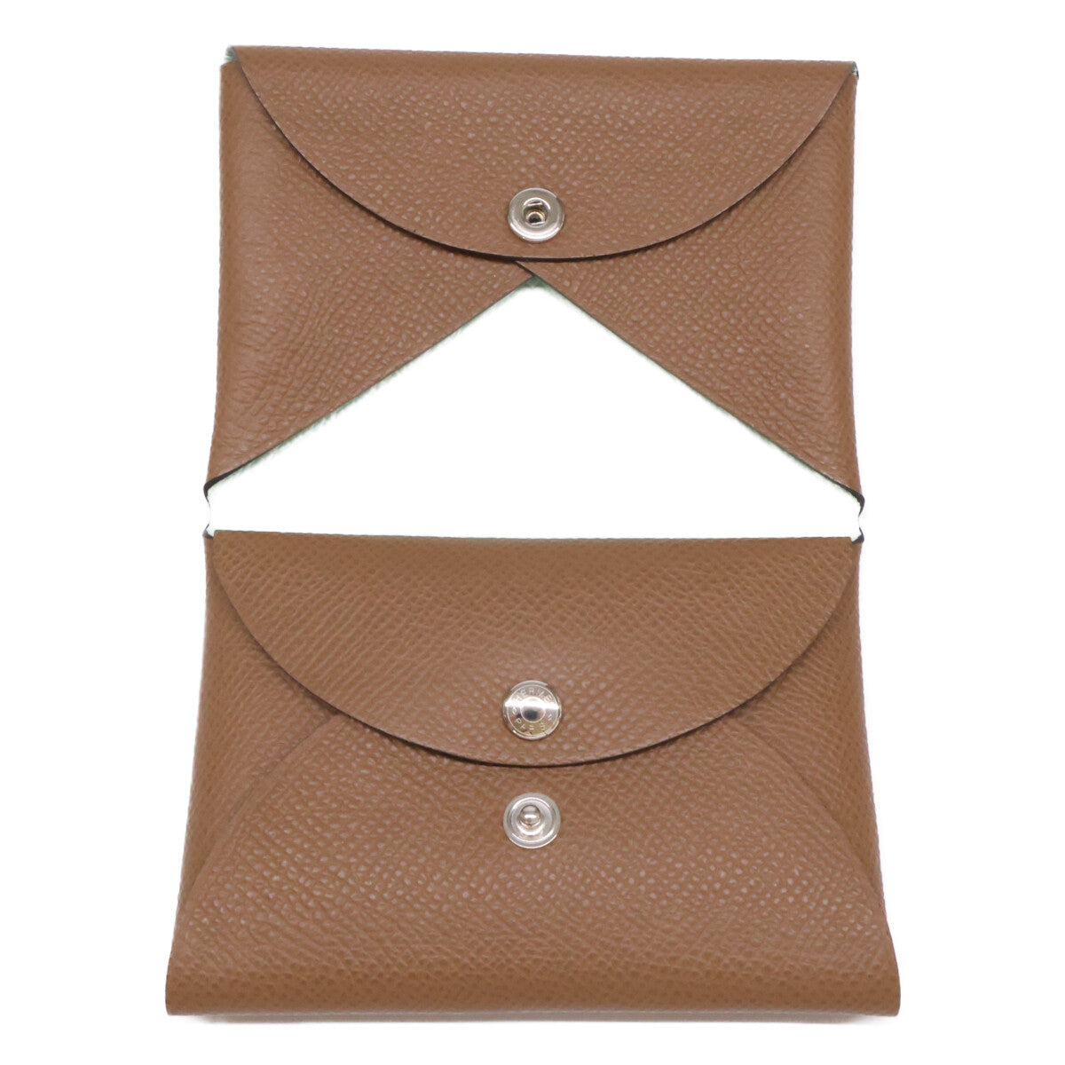 HERMES エルメス 【新品同様】CALVI DUO VERSO カルディ デュオ ヴェルソ K刻 ヴォーエプソン バイカラー コインケース
