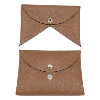 HERMES エルメス 【新品同様】CALVI DUO VERSO カルディ デュオ ヴェルソ K刻 ヴォーエプソン バイカラー コインケース