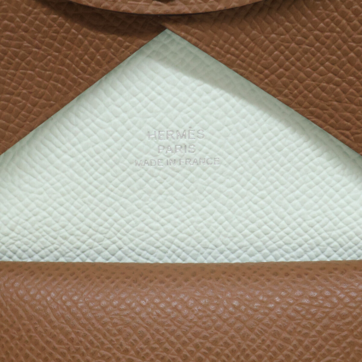 HERMES エルメス 【新品同様】CALVI DUO VERSO カルディ デュオ ヴェルソ K刻 ヴォーエプソン バイカラー コインケース