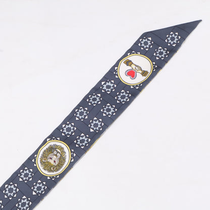 HERMES エルメス 【美品】H063593S 19 La Danse des Amazones アマゾンのダンス シルク ツイリー スカーフ