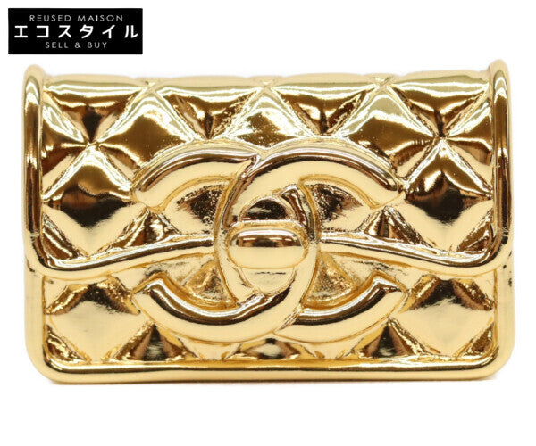 CHANEL シャネル 新品同様 B23K ココマーク ターンロック マトラッセバッグモチーフ ブローチ