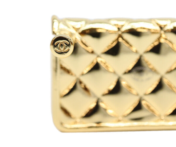 CHANEL シャネル 新品同様 B23K ココマーク ターンロック マトラッセバッグモチーフ ブローチ