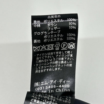 M-premierBLACK エムプルミエブラック 25AW C246-010 ブラック ポリエステル ダイヤキルトフリルショートダウンコート コート