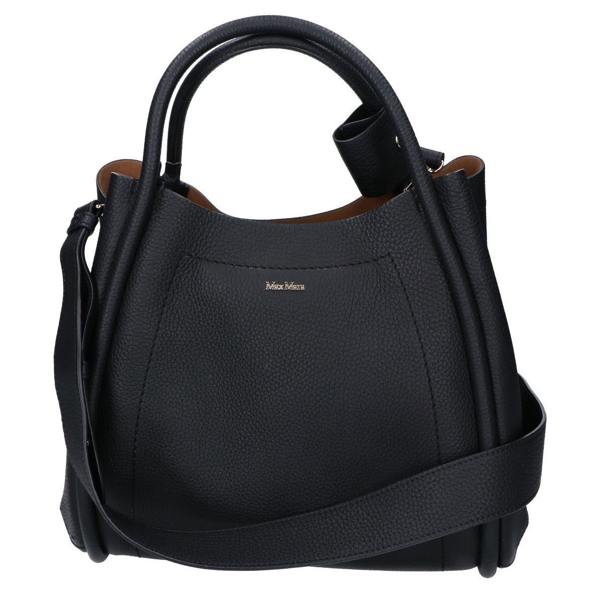 Max Mara マックスマーラ 26SS カーフレザー マリン スモールバッグ 2WAYショルダーバッグ ハンドバッグ